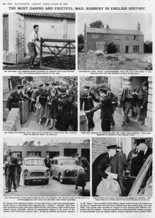 Framed Print : The Great Train Robbery: aftermath & reportage, 1963 Framed Print : The Great Train Robbery: aftermath & reportage, 1963