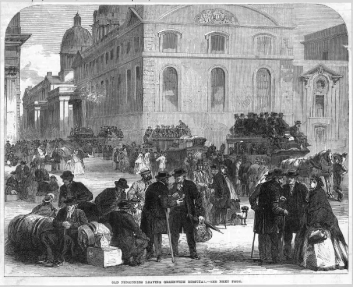 Framed Print : Greenwich Pensioners