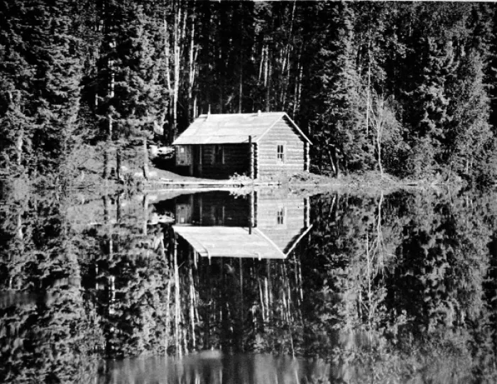 Framed Print : Grey Owls Cabin, Saskatchewan, 1934 Framed Print : Grey Owls Cabin, Saskatchewan, 1934