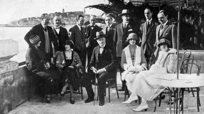 Framed Print : Group at the Cercle Nautique, Cannes, French Riviera Framed Print : Group at the Cercle Nautique, Cannes, French Riviera