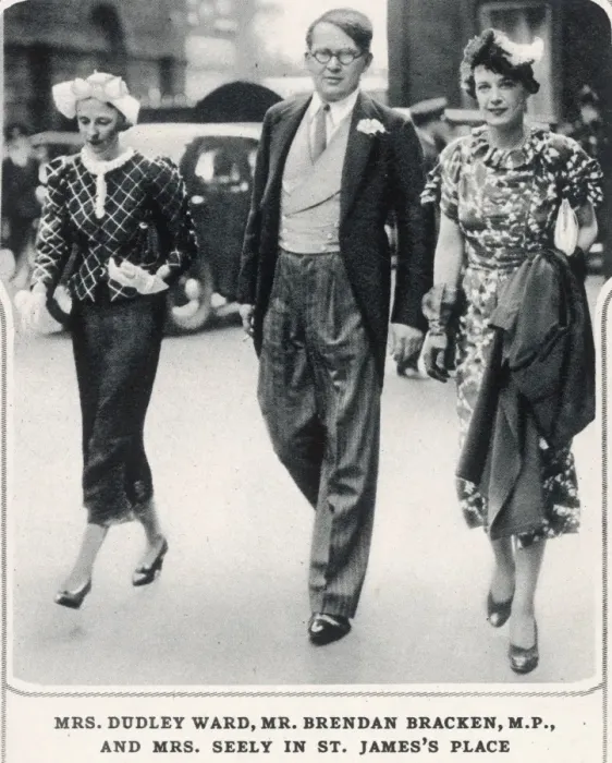 Framed Print : Guests at the Chetwode-Berry wedding, 1936