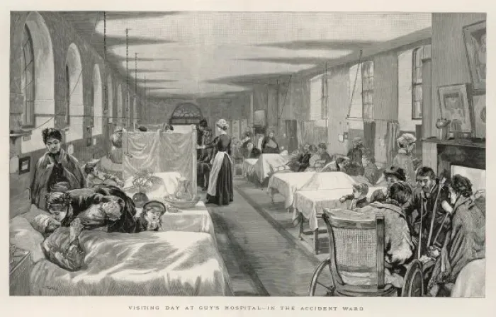 Framed Print : GUYs HOSPITAL / 1887 Framed Print : GUYs HOSPITAL / 1887
