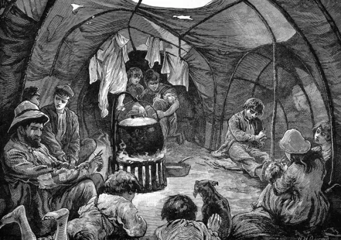 Framed Print : Gypsy life inside a tent Framed Print : Gypsy life inside a tent
