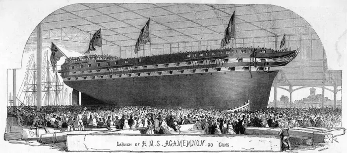 Framed Print : H. M.s Agamemnon