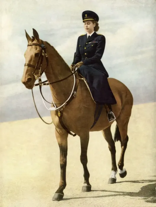 Framed Print : H. R. H. Princess Elizabeth on Horseback Framed Print : H. R. H. Princess Elizabeth on Horseback