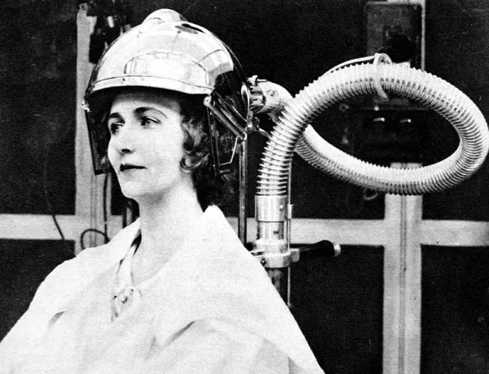 Framed Print : Hair-drying device, 1928