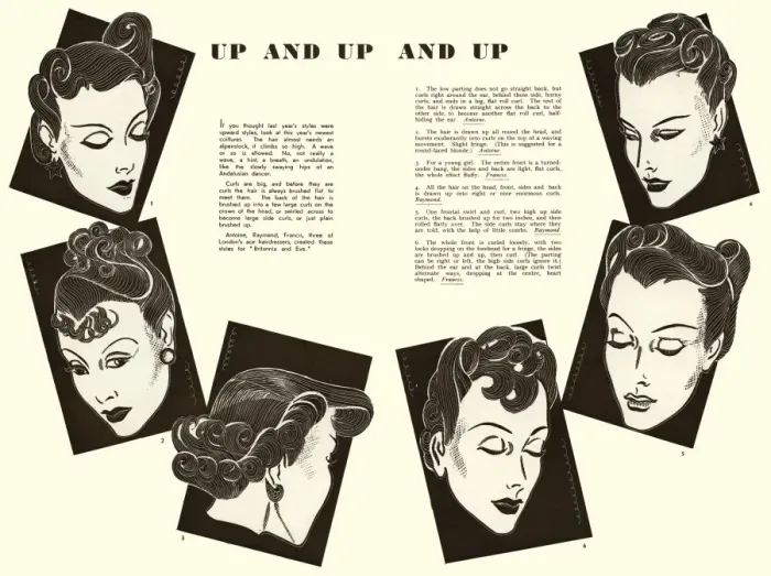 Framed Print : Hairstyles for 1938