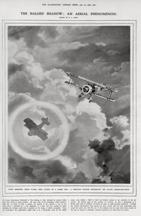 Framed Print : The haloed shadow: an aerial phenomenon Framed Print : The haloed shadow: an aerial phenomenon