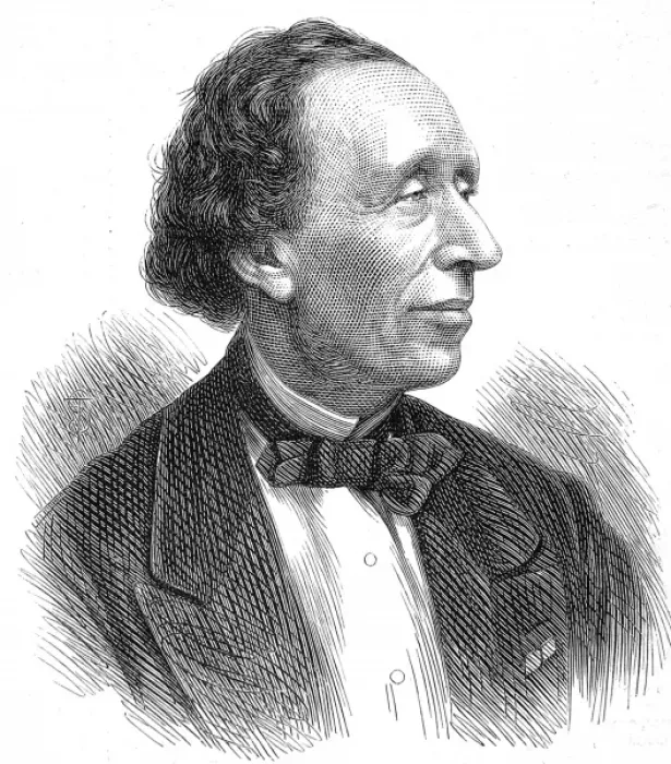Framed Print : Hans Christian Andersen, c. 1870 Framed Print : Hans Christian Andersen, c. 1870