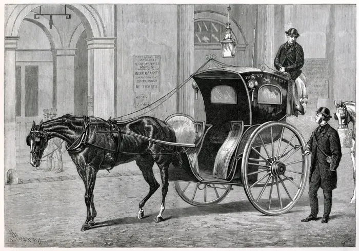 Framed Print : Hansom cab 1875 Framed Print : Hansom cab 1875