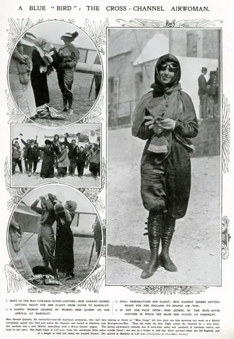 Framed Print : Harriet Quimby getting ready for flight 1912 Framed Print : Harriet Quimby getting ready for flight 1912