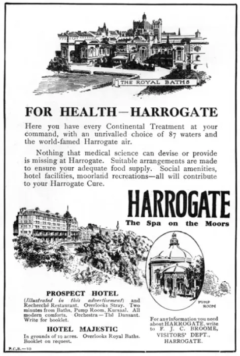 Framed Print : Harrogate advertisement, 1918