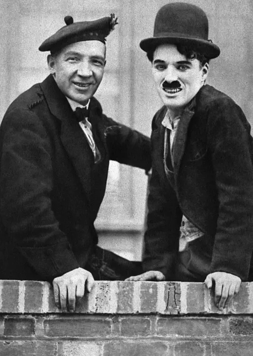 Framed Print : Harry Lauder and Charlie Chaplin Framed Print : Harry Lauder and Charlie Chaplin