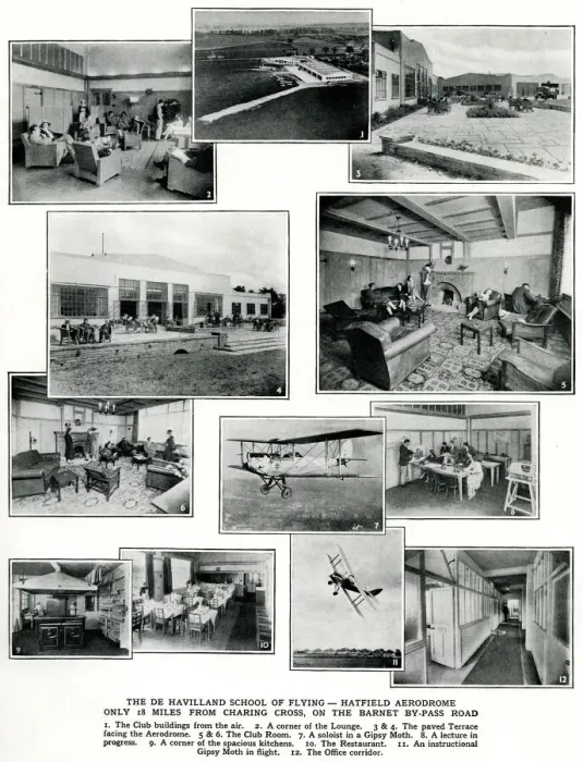 Framed Print : The De Havilland School of Flying Framed Print : The De Havilland School of Flying