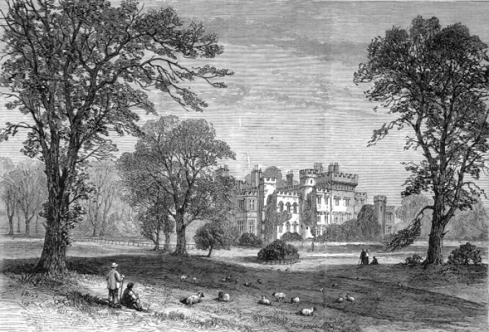 Framed Print : Hawarden Castle, near Chester, 1880 Framed Print : Hawarden Castle, near Chester, 1880