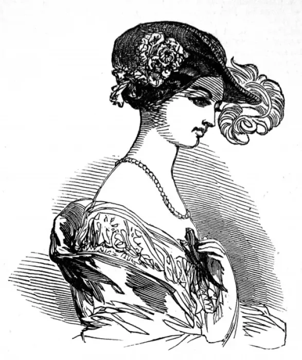 Framed Print : Head-wear Fashions for May 1850 Framed Print : Head-wear Fashions for May 1850
