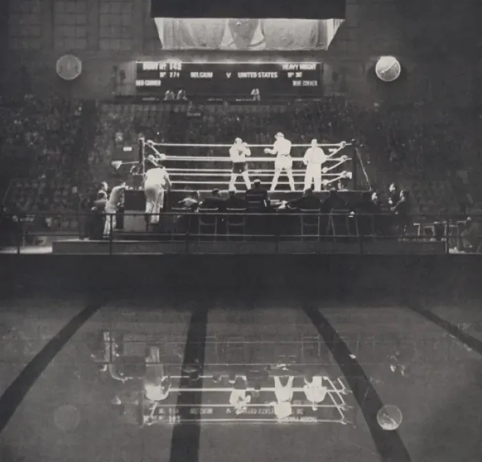 Framed Print : Heavyweight boxing, 1948 London Olympics Framed Print : Heavyweight boxing, 1948 London Olympics