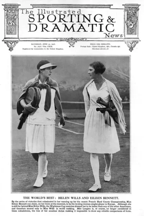 Framed Print : Helen Wills and Eileen Bennett Framed Print : Helen Wills and Eileen Bennett