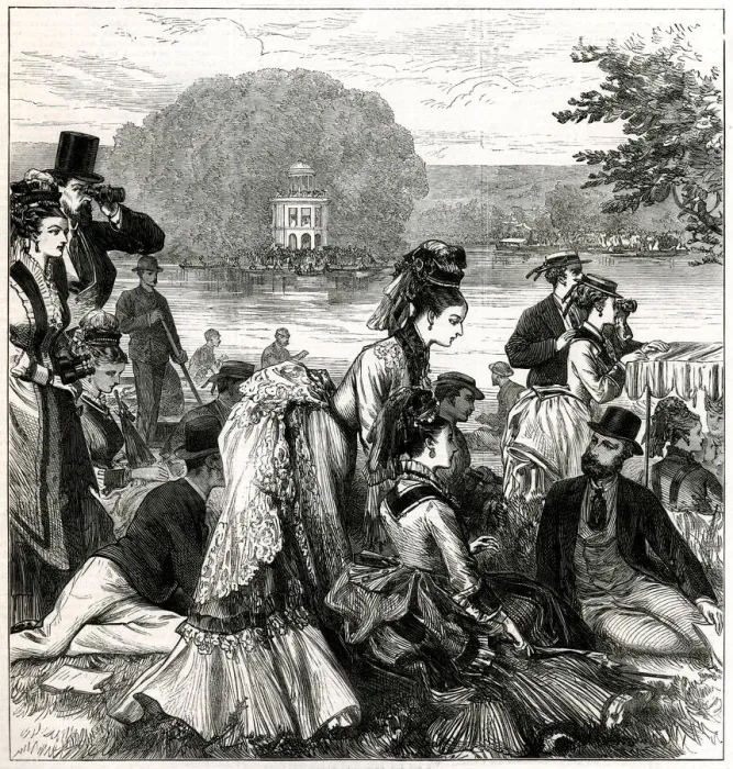 Framed Print : Henley Regatta 1874 Framed Print : Henley Regatta 1874