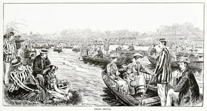 Framed Print : Henley Regatta 1894 Framed Print : Henley Regatta 1894