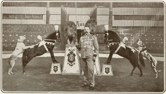 Framed Print : Herr Seeth and his performing animals, London Hippodrome Framed Print : Herr Seeth and his performing animals, London Hippodrome