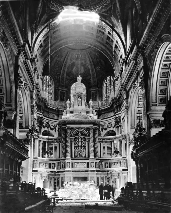 Framed Print : The High Altar of St. Pauls Cathedral; Second World War, 19 Framed Print : The High Altar of St. Pauls Cathedral; Second World War, 19