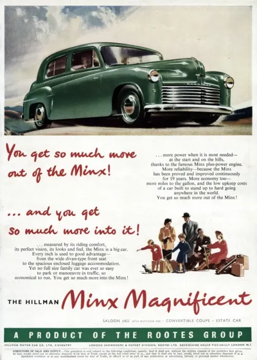 Framed Print : Hillman Minx Magnificent