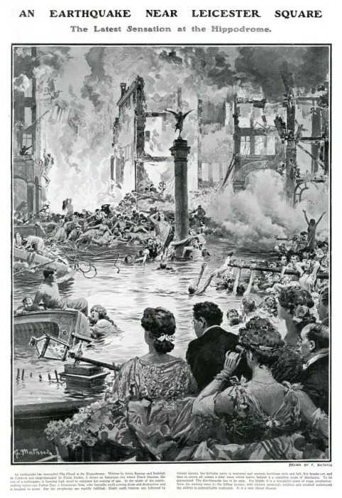 Framed Print : Hippodrome, London - stage effects 1906