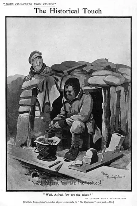 Framed Print : The Historical Touch, by Bairnsfather