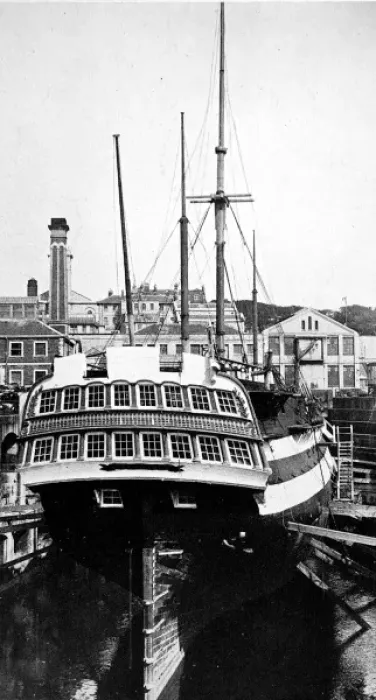 Framed Print : HMS Implacable at Devonport, 1926 Framed Print : HMS Implacable at Devonport, 1926