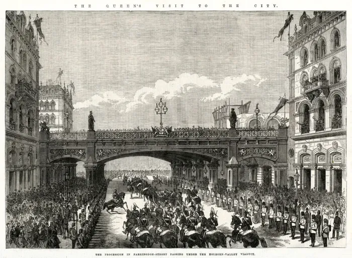 Framed Print : Holborn, London 1869 Framed Print : Holborn, London 1869