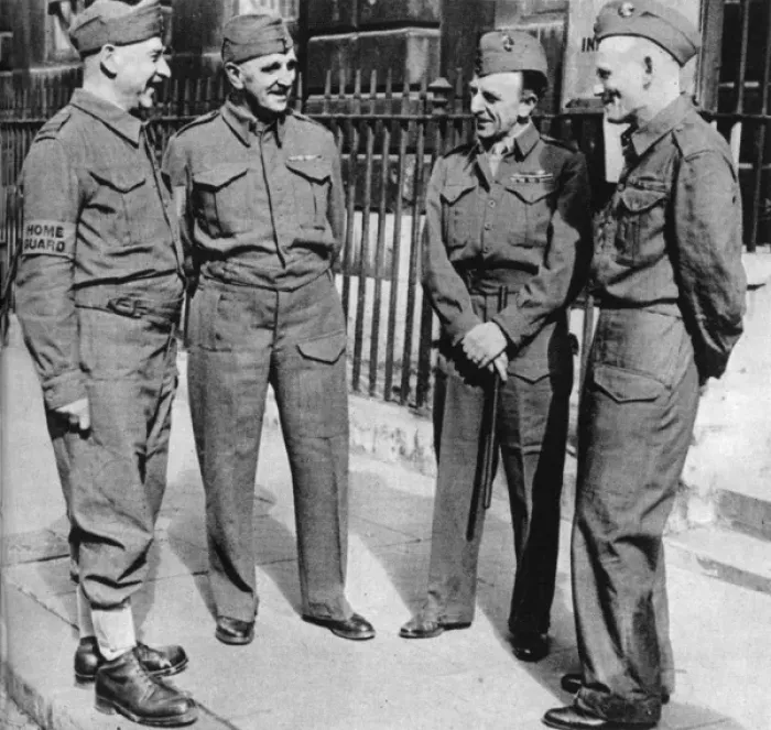 Framed Print : Home Guard in Bow Street Framed Print : Home Guard in Bow Street