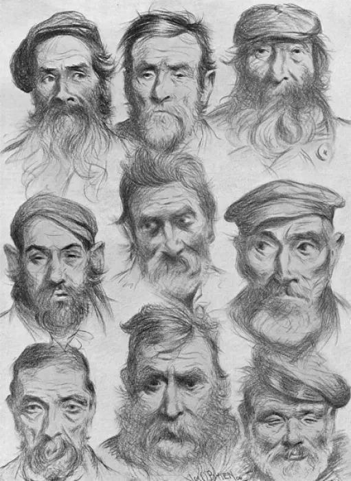 Framed Print : Homeless men by J O Brien