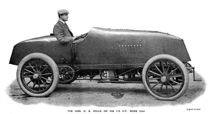 Framed Print : The Hon C. S. Rolls in his 110 H. P. Mors car Framed Print : The Hon C. S. Rolls in his 110 H. P. Mors car