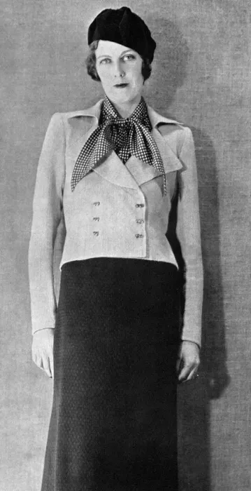 Framed Print : Hon Mrs Richard Norton wearing a Schiaparelli outfit, 1937 Framed Print : Hon Mrs Richard Norton wearing a Schiaparelli outfit, 1937