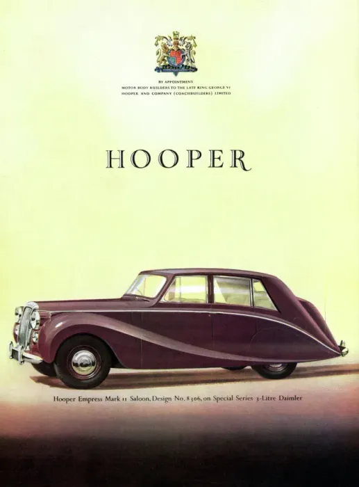 Framed Print : Hooper car advertisement, 1953 Framed Print : Hooper car advertisement, 1953