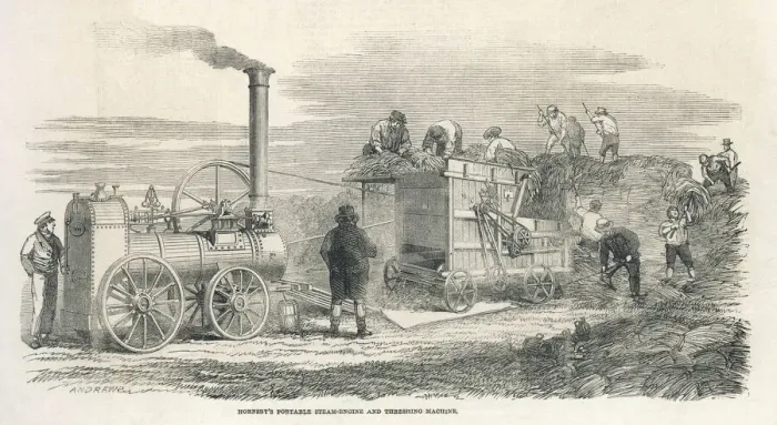 Framed Print : Hornsbys Thresher