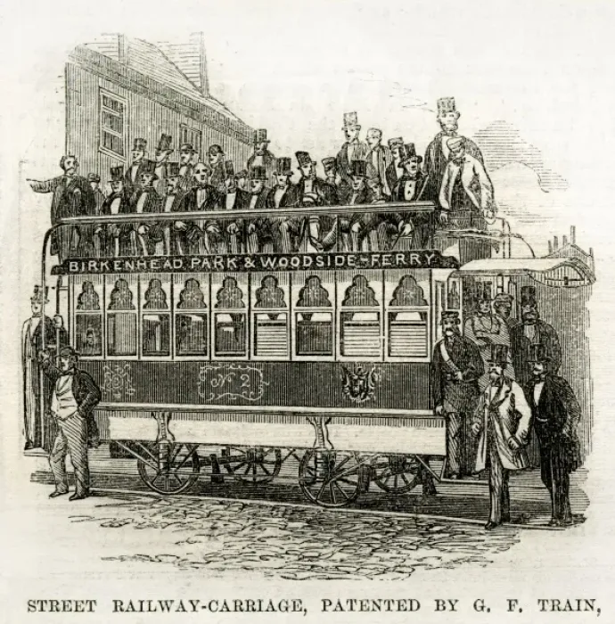 Framed Print : Horse Drawn Tram, Birkenhead Framed Print : Horse Drawn Tram, Birkenhead