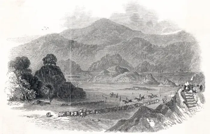 Framed Print : Horse Racing  /  Bombay  /  1847