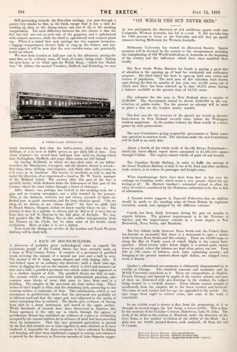 Framed Print : Hotels on wheels by the Midland Railway, 1893 Framed Print : Hotels on wheels by the Midland Railway, 1893