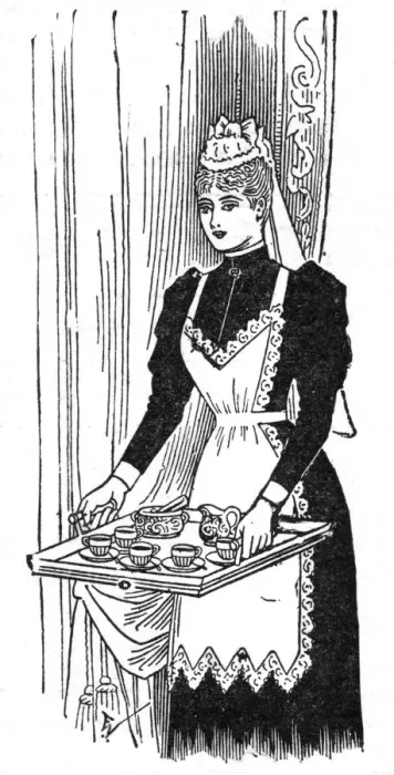 Framed Print : Housemaid with Tray Framed Print : Housemaid with Tray