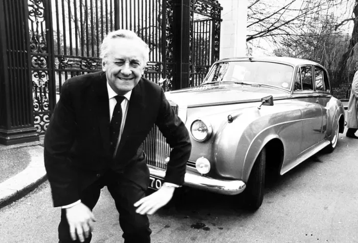Framed Print : Hughie Green & his Rolls Royce Framed Print : Hughie Green & his Rolls Royce