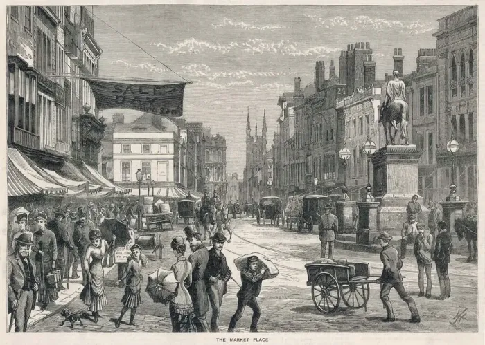 Framed Print : Hull Market Place Framed Print : Hull Market Place