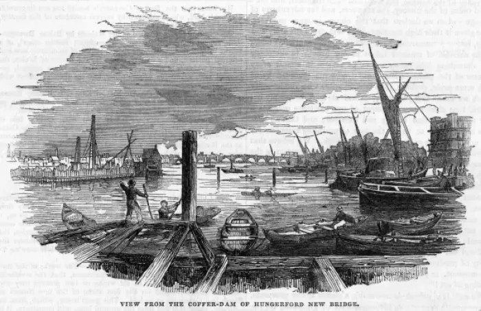 Framed Print : Hungerford Bridge Framed Print : Hungerford Bridge