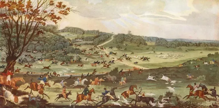 Framed Print : Hunting in Epping Forest Framed Print : Hunting in Epping Forest