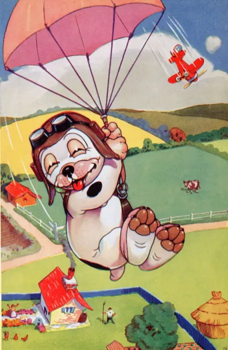 Framed Print : I m dropping in soon by G. E Studdy Framed Print : I m dropping in soon by G. E Studdy