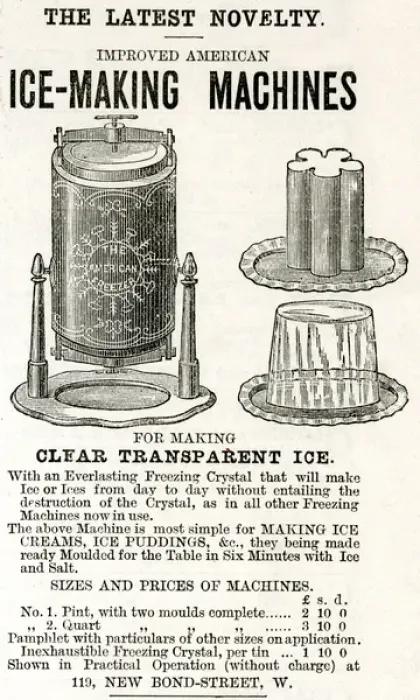 Framed Print : Ice-making machine 1883 Framed Print : Ice-making machine 1883