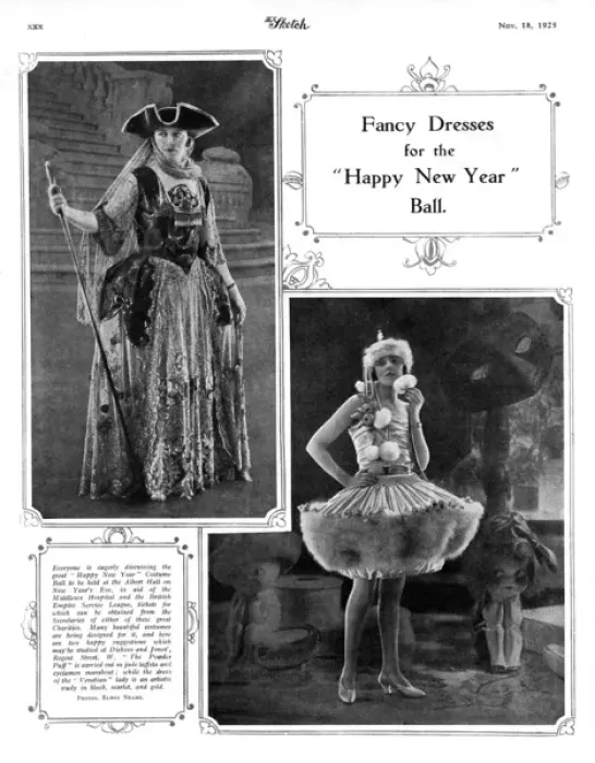 Framed Print : Ideas for New Years Eve Fancy Dress, 1926