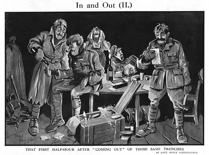 Framed Print : In and Out (II. ), by Bairnsfather