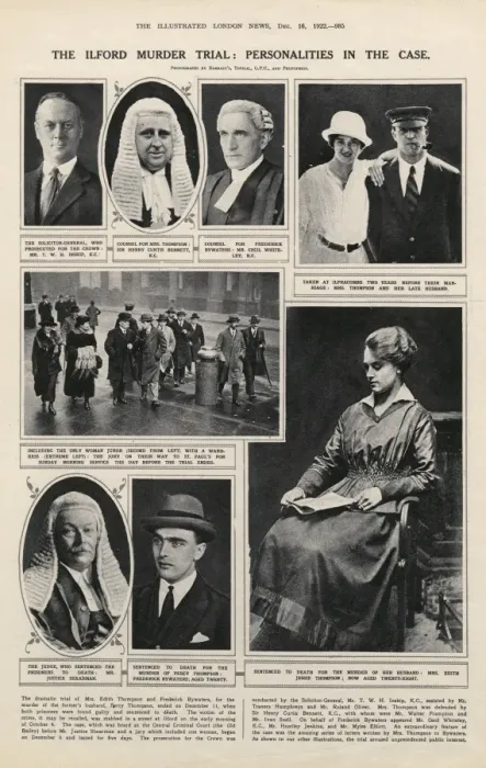 Framed Print : Ilford murders - personalities in the case Framed Print : Ilford murders - personalities in the case